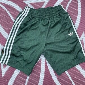 Adidas X Yara Shahidi Track Shorts Varsity Green White 3 Stripe Small